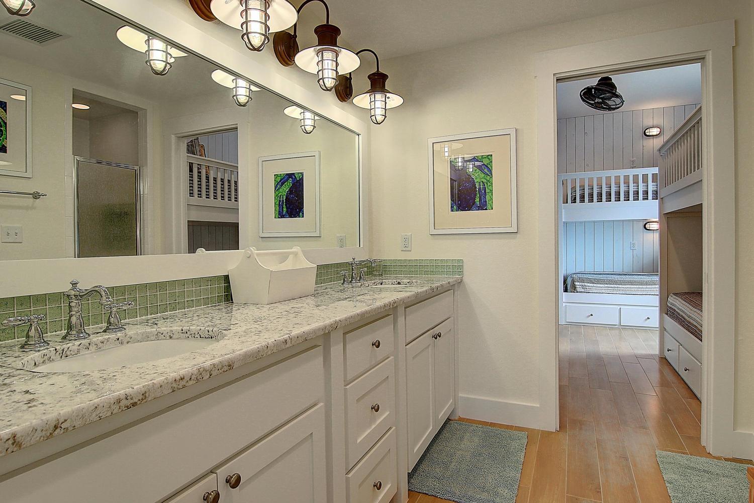 Shared Bunk and Queen Bathroom