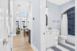 Hall view, Primary King Bathroom, 1st Floor