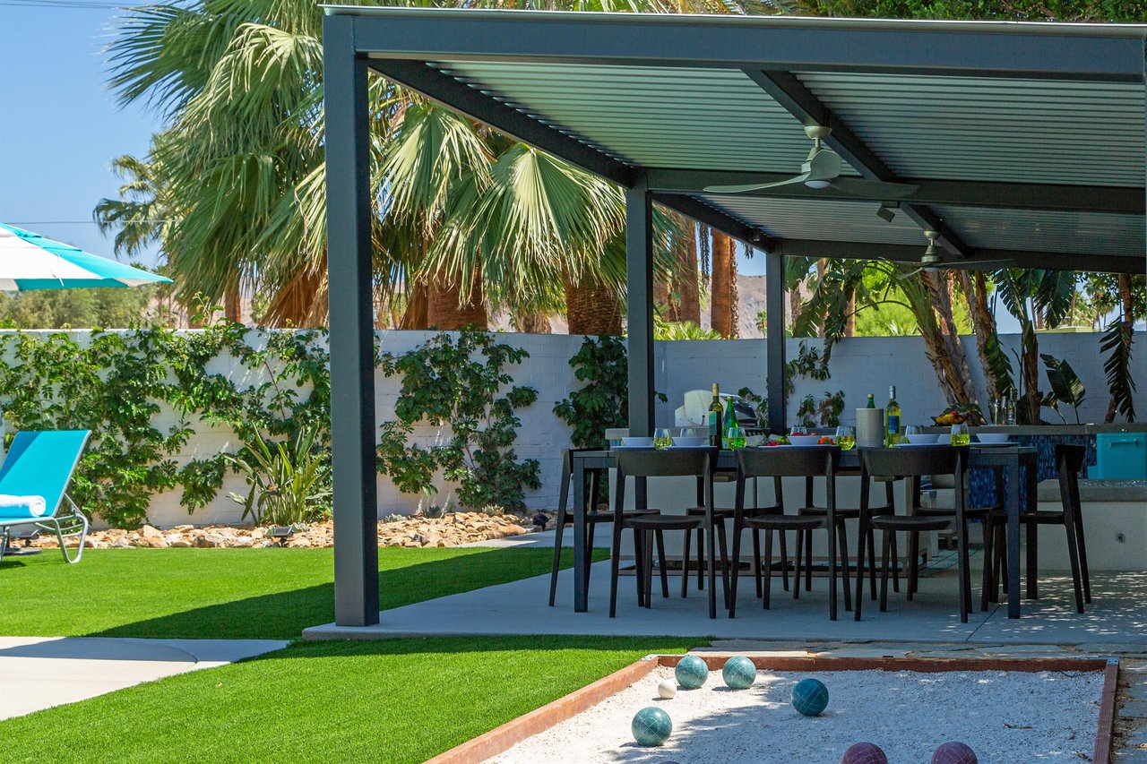 Fabulous outdoor dining pavilion