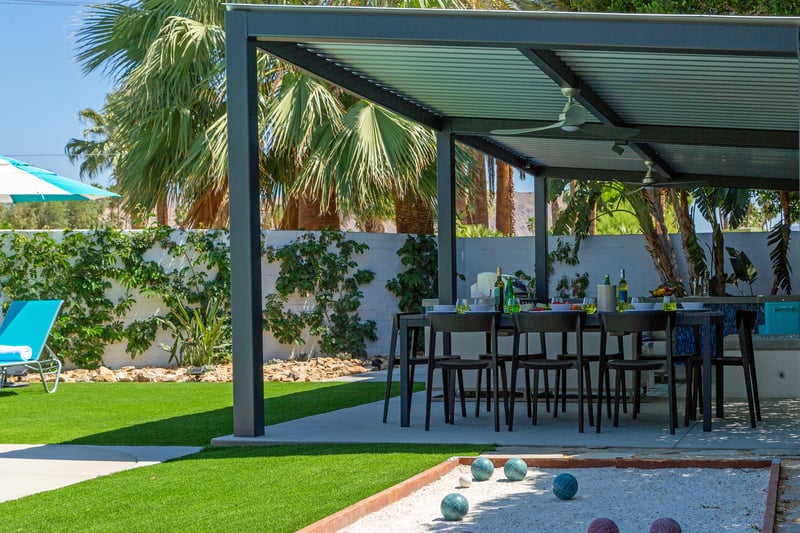 Fabulous outdoor dining pavilion