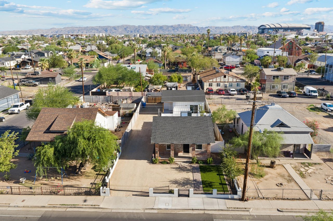 Welcome to Century Cottage  The Roosevelt Modern, 2 combined homes on 1 lot with a total of 3 bedrooms and 3 bathrooms located in Phoenix, AZ