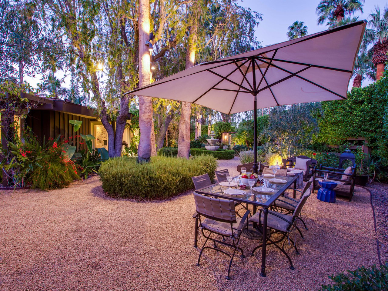 Enjoy get togethers in the garden
