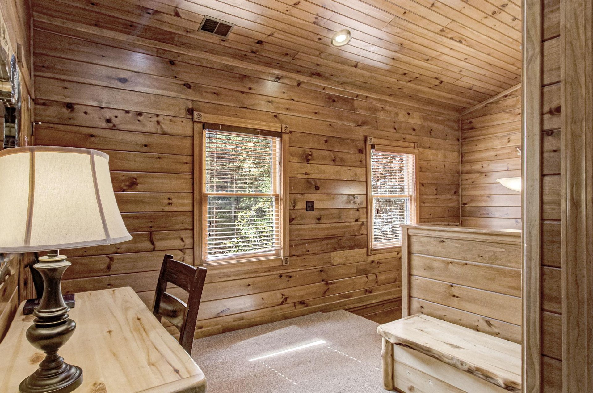 Stairs and Desk Area