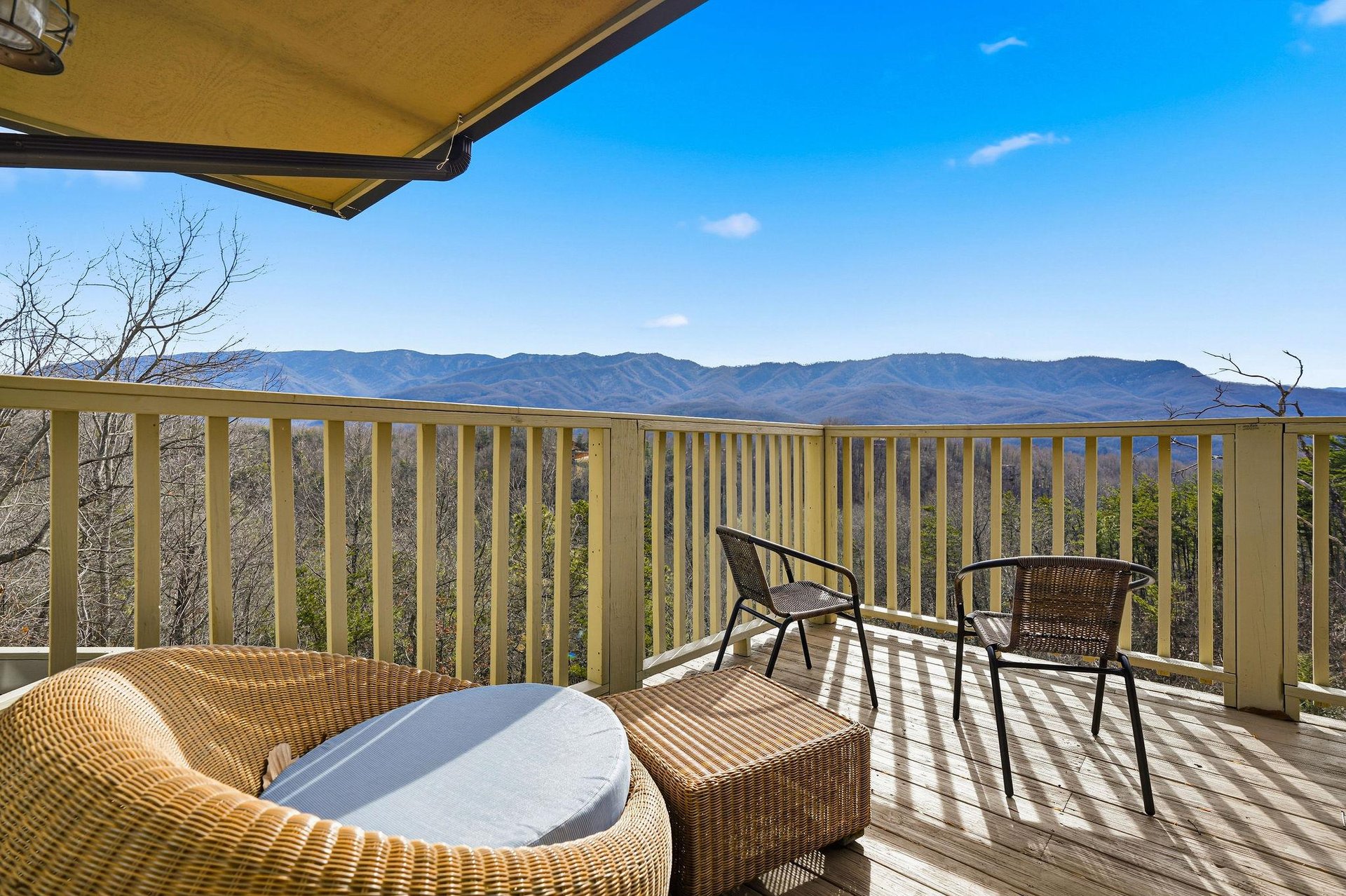 Sip your morning coffee while soaking in breathtaking mountain vistas from your private balcony.