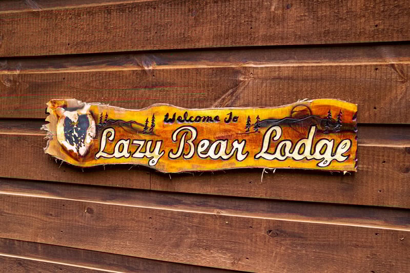 Sign at Lazy Bear Lodge