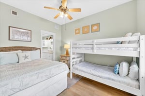 Queen  Twin Bunk Bedroom, 1st Floor