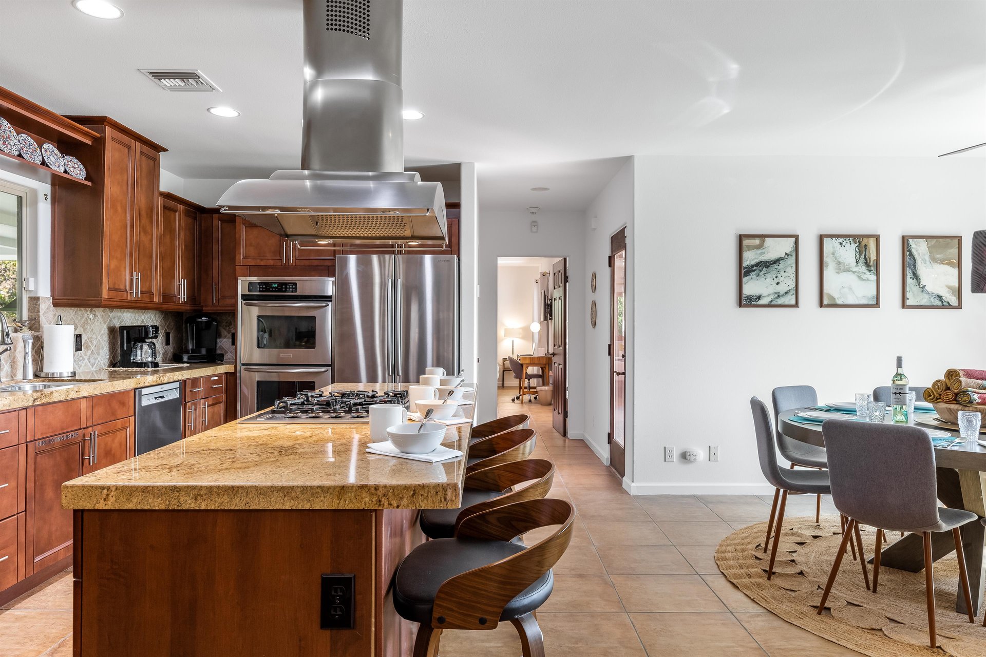 Pull up a chair at the kitchen island