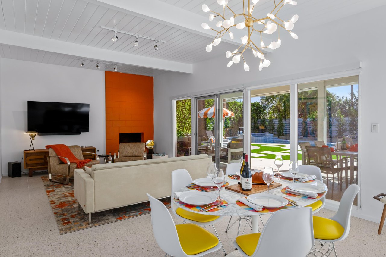 Bright and comfortable midcentury furniture