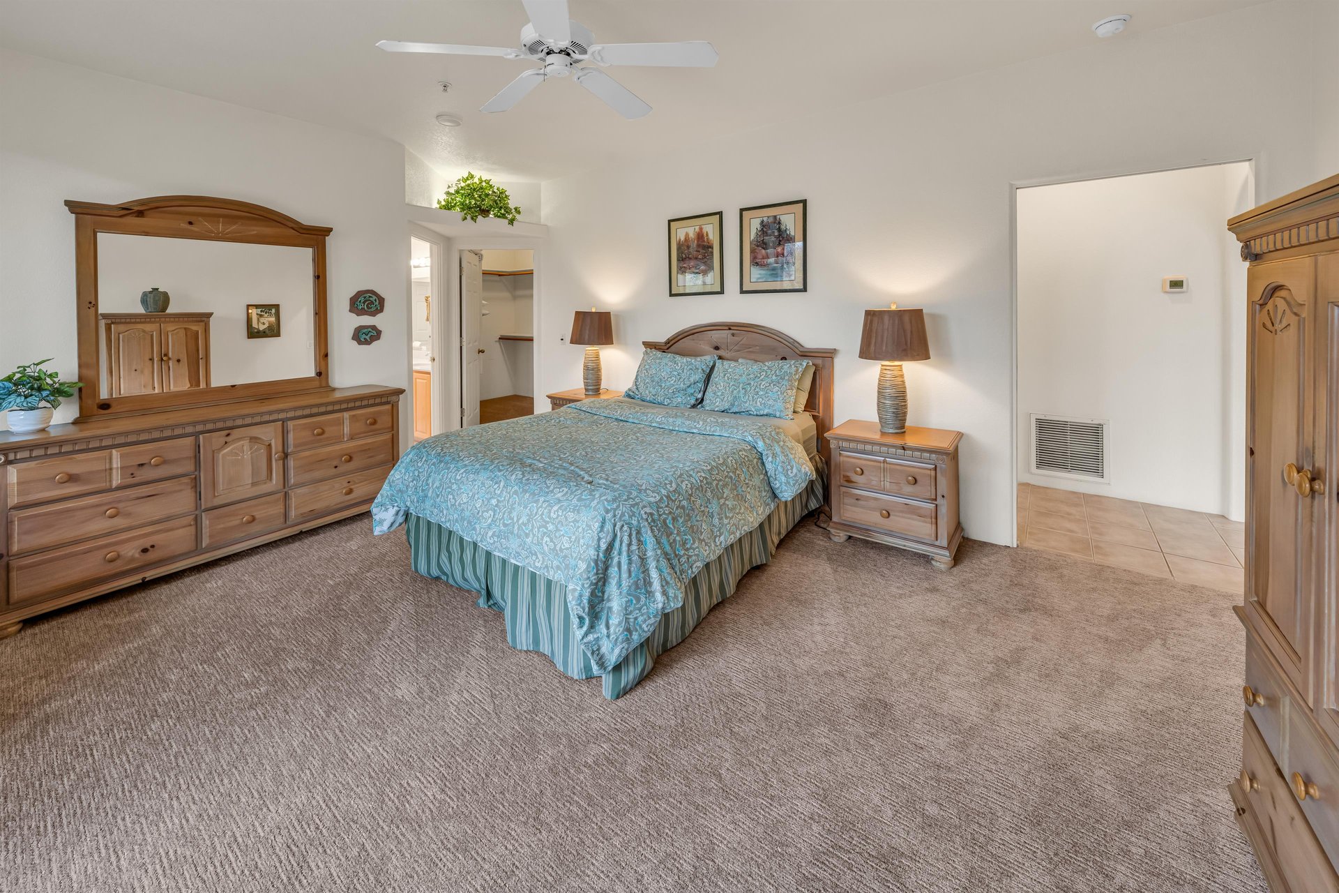 Master Bedroom WIth New Carpet