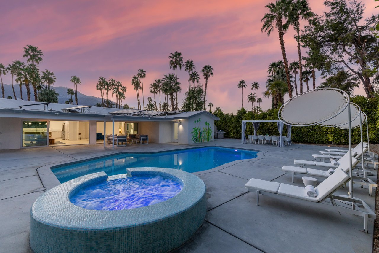 Take a dip in the Spa during sunset