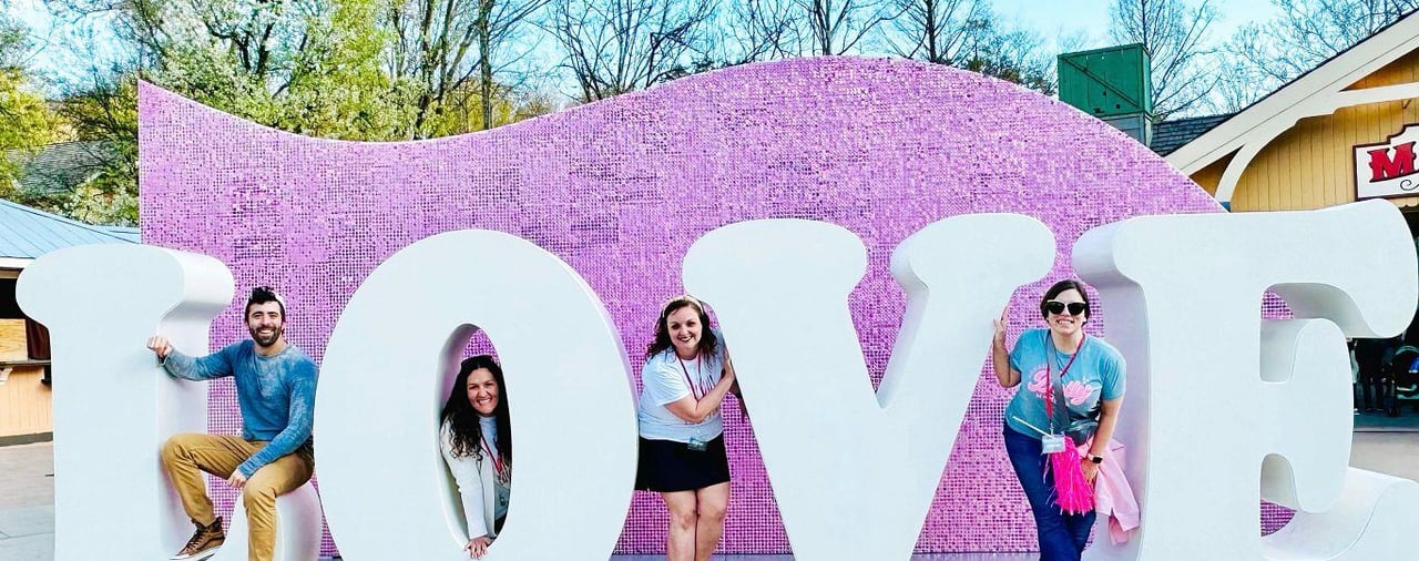 Sign that spells love
