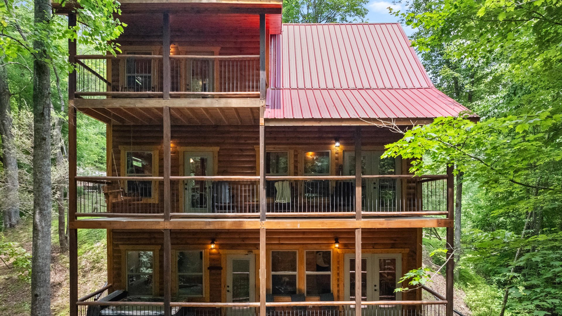 Exterior back view of Poolin Around