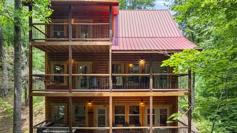 Exterior back view of Poolin Around