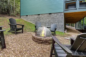 fire pit with screen