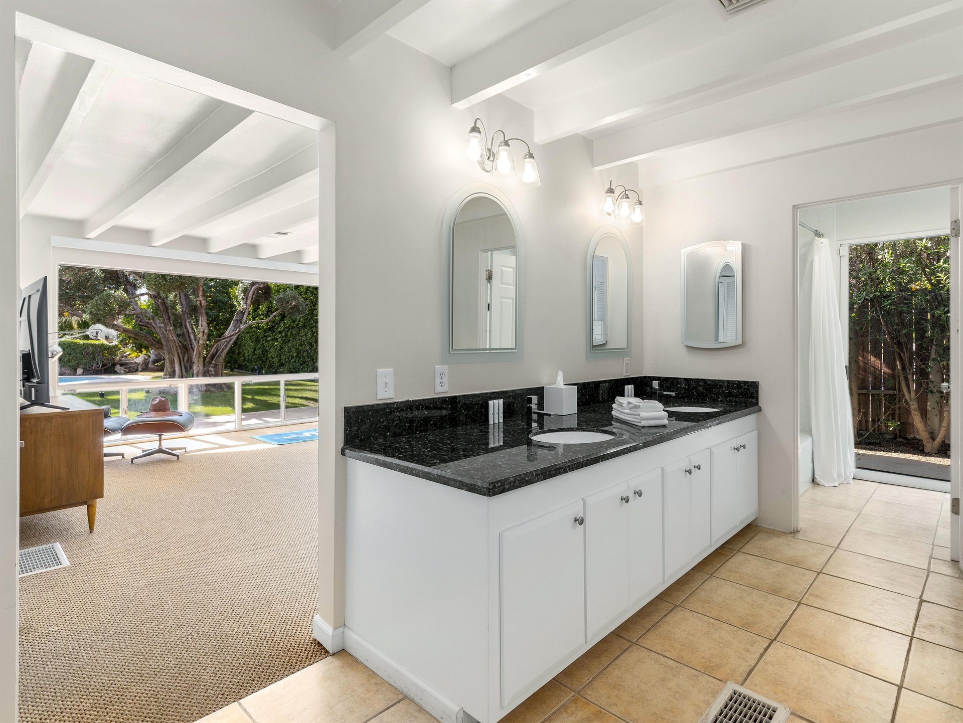 Dual vanity sinks