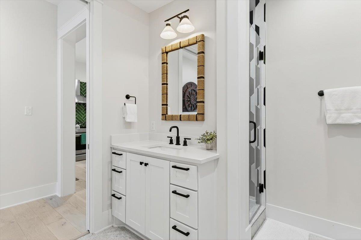 Hall and Bunk Room Bathroom