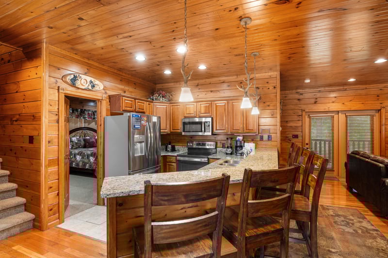 Kitchen with Bar Seating