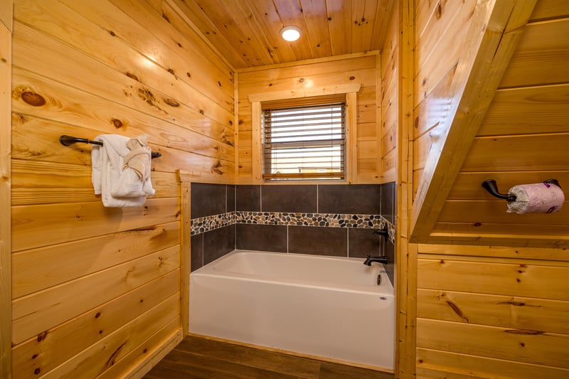 Bathtub with window