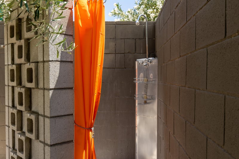 Private outdoor shower
