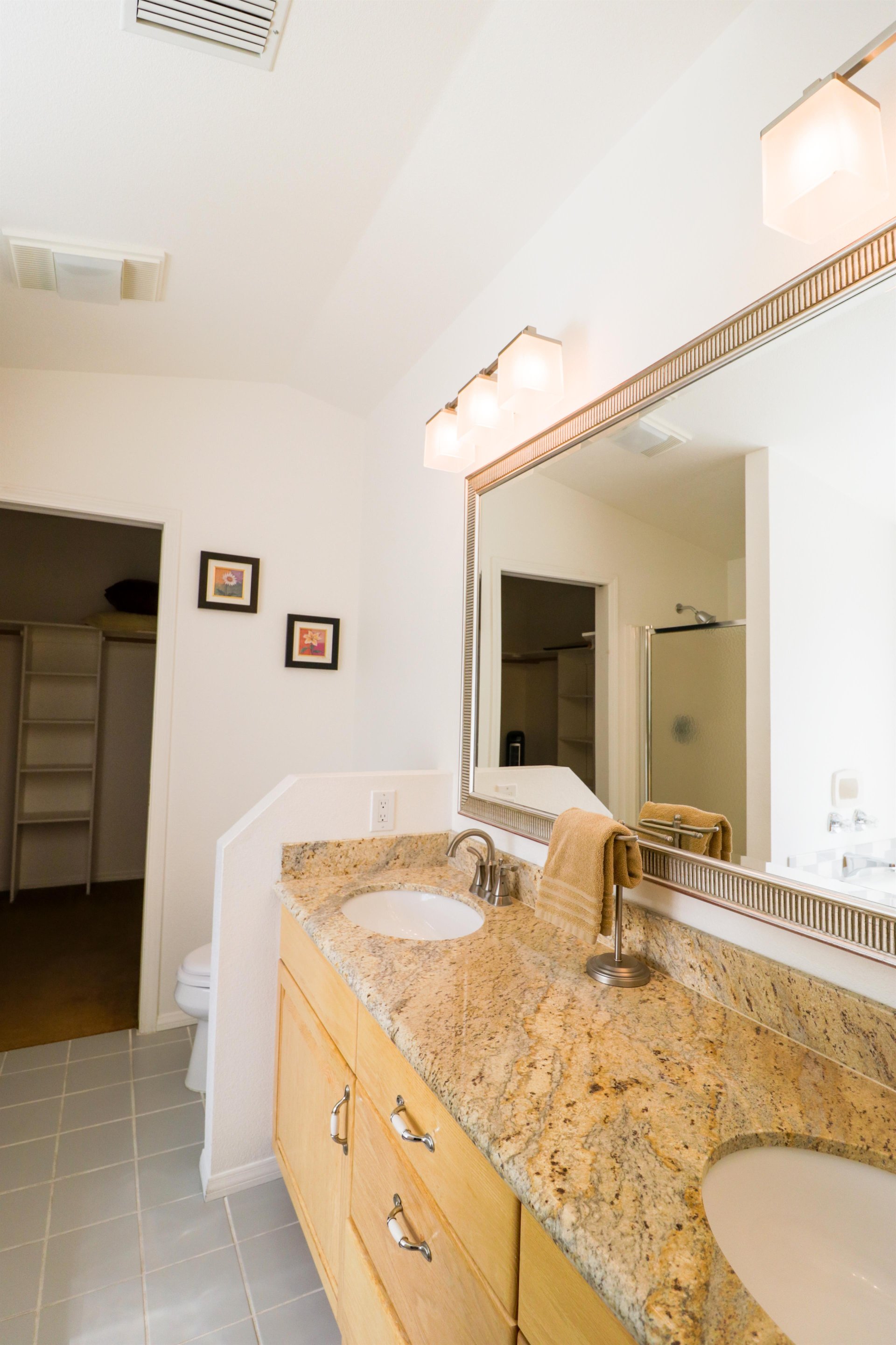Double Vanity and WalkIn Closet