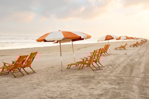 Cinnamon Shore Beach Chair Set Up