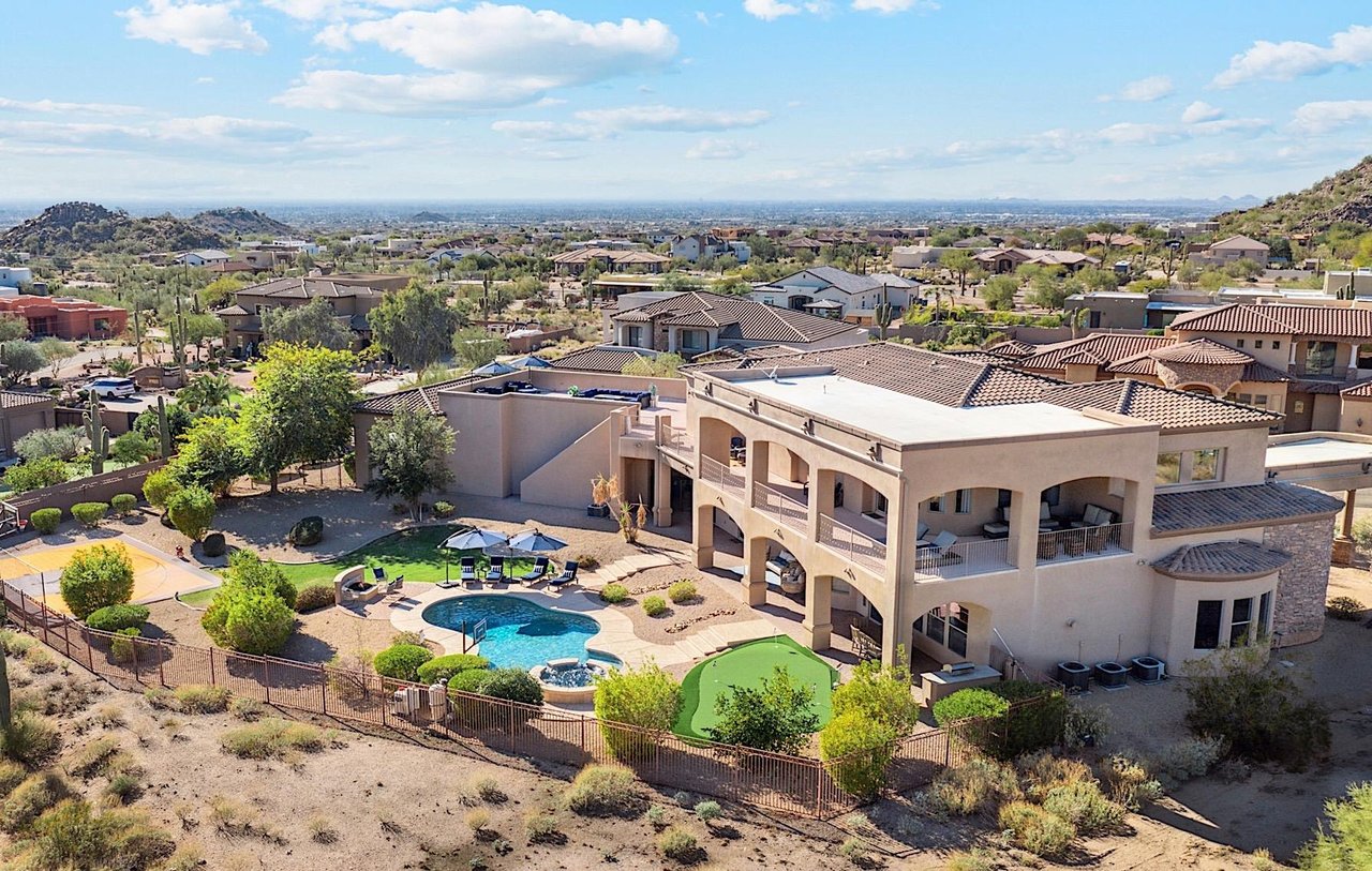 Aerial View of the home