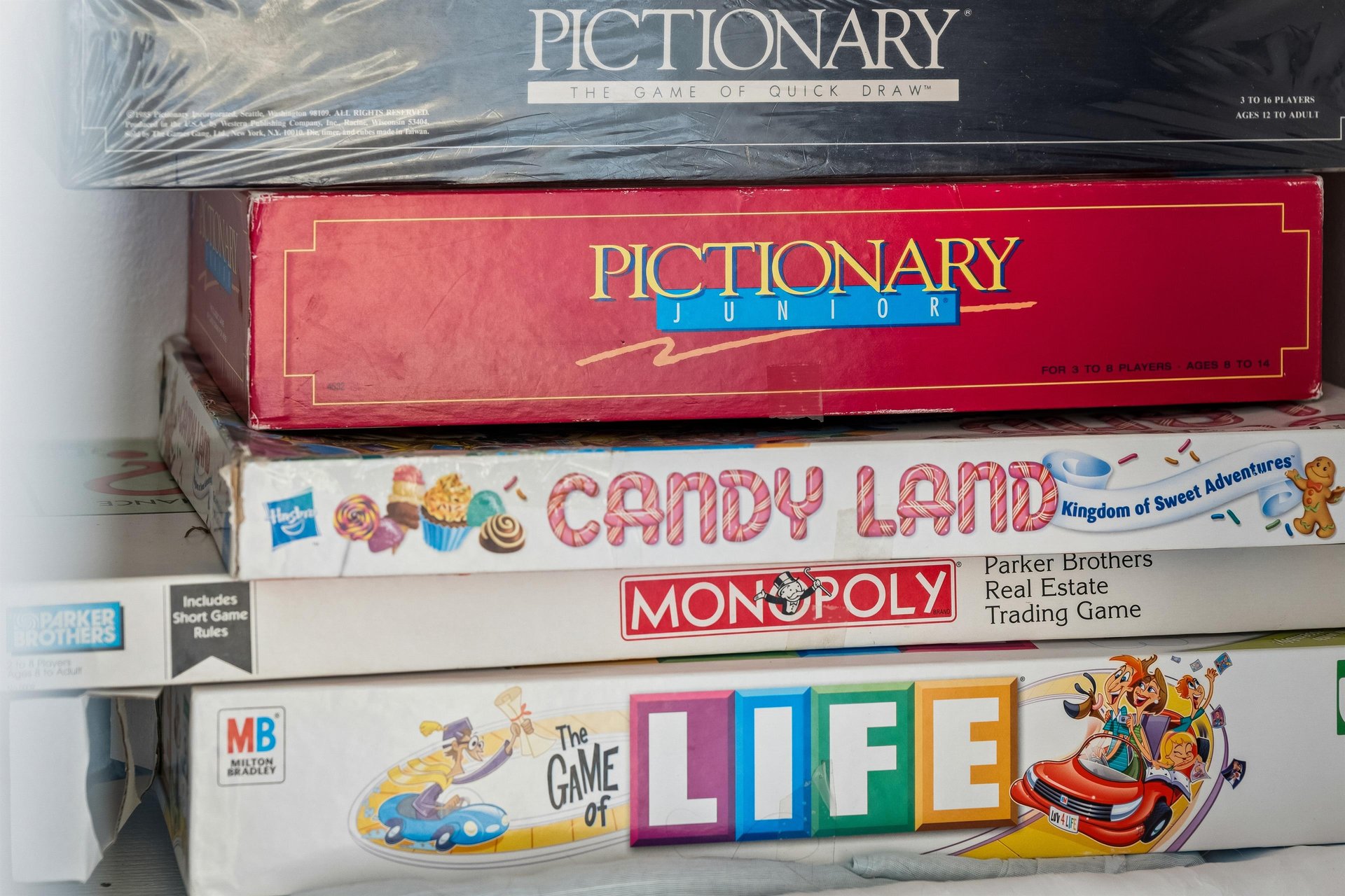 Plenety of board games for guests