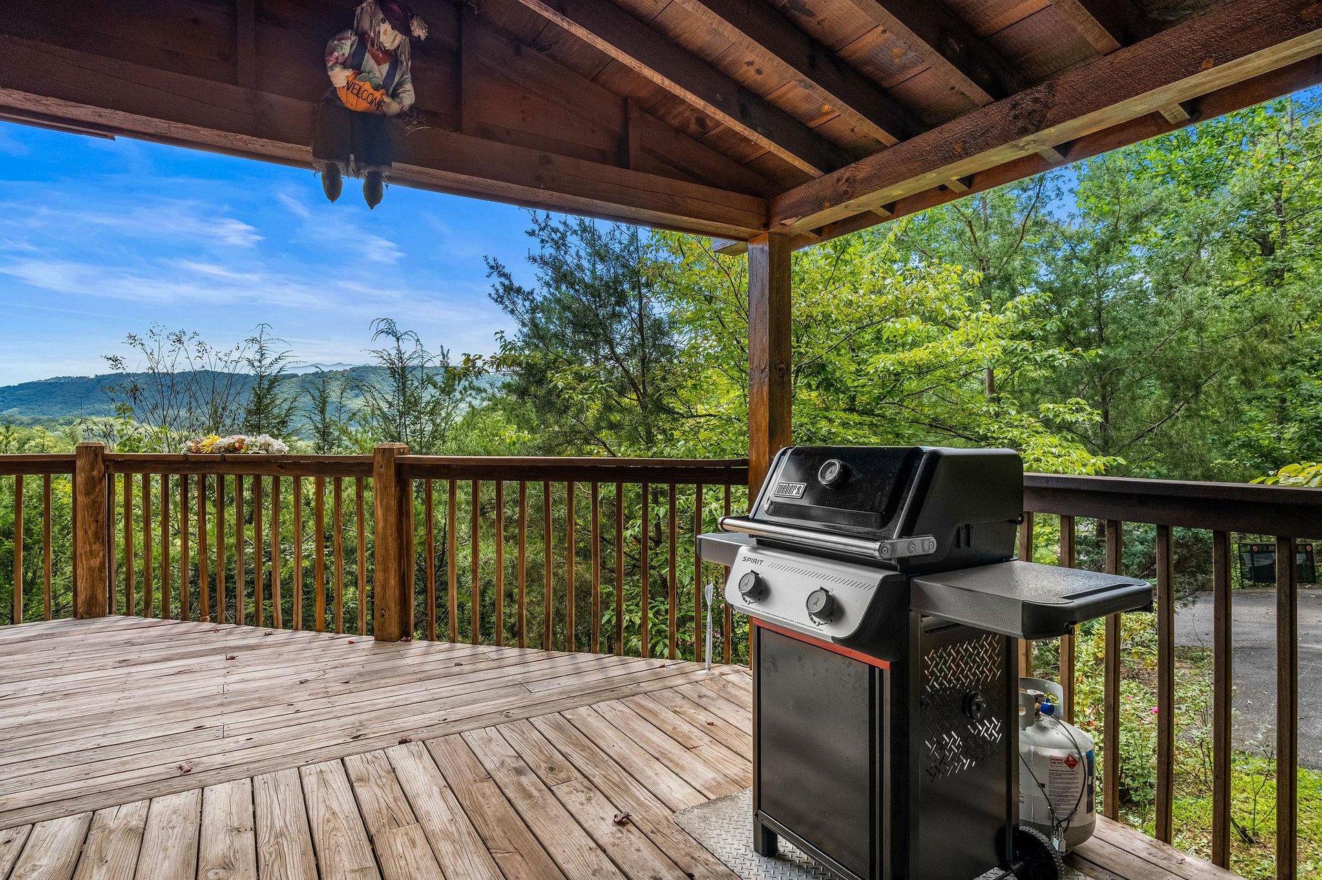 outdoor grill and views