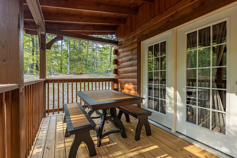 Deck picnic table