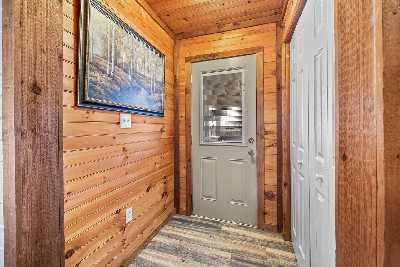Foyer at Living on Love, a 2 bedroom cabin rental located in Pigeon Forge