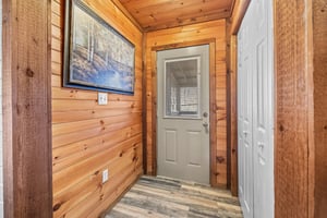 Foyer at Living on Love, a 2 bedroom cabin rental located in Pigeon Forge