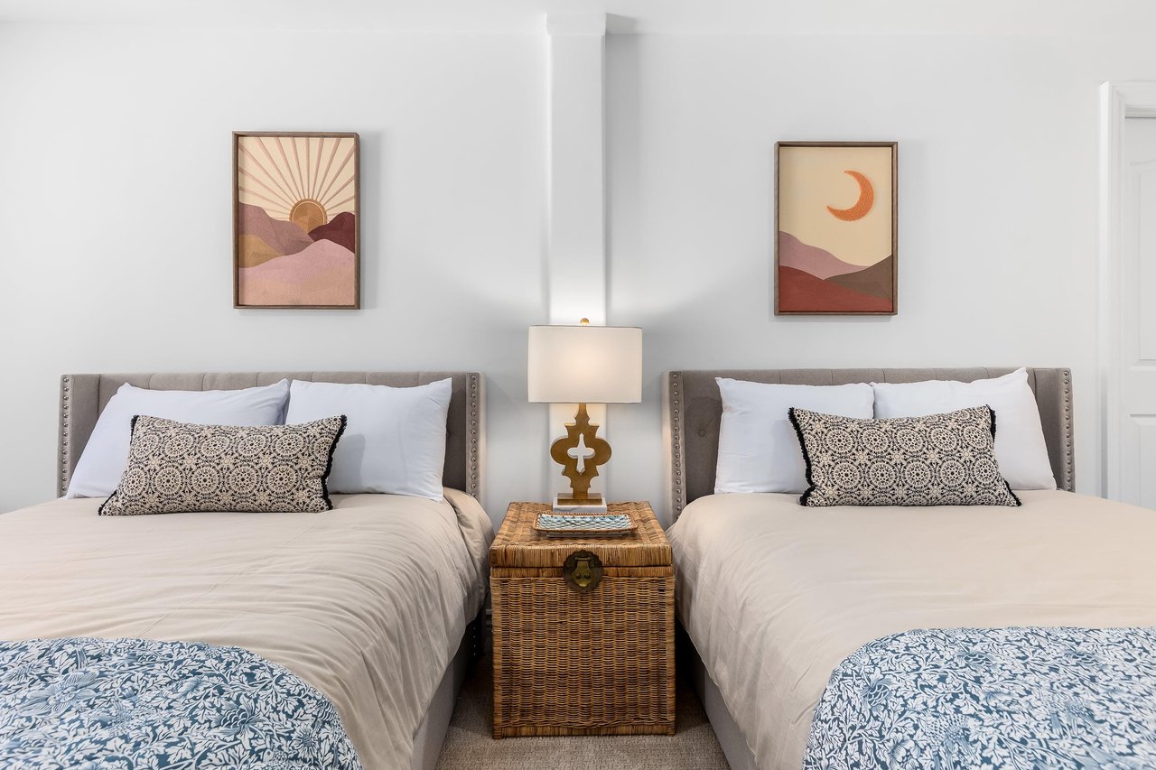 Guest bedroom with two beds