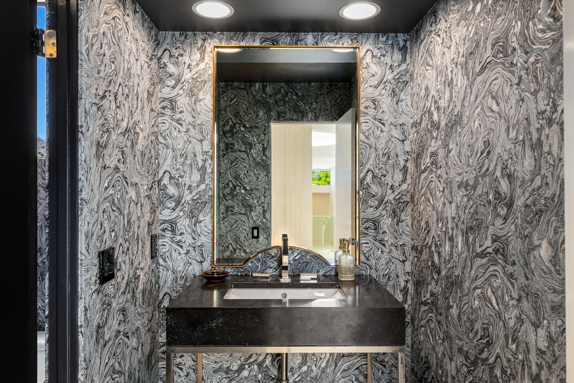 Half bathroom for guests on the main level.