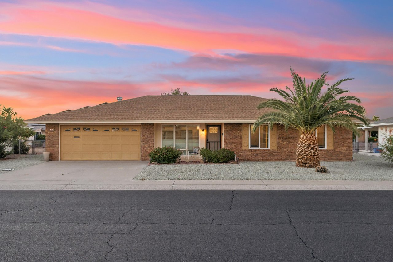 A beautiful 3 bedroom, 2 bathroom home located in Sun City, AZ.