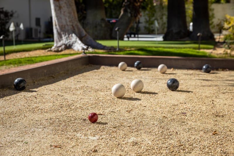 Play a round of bocce ball