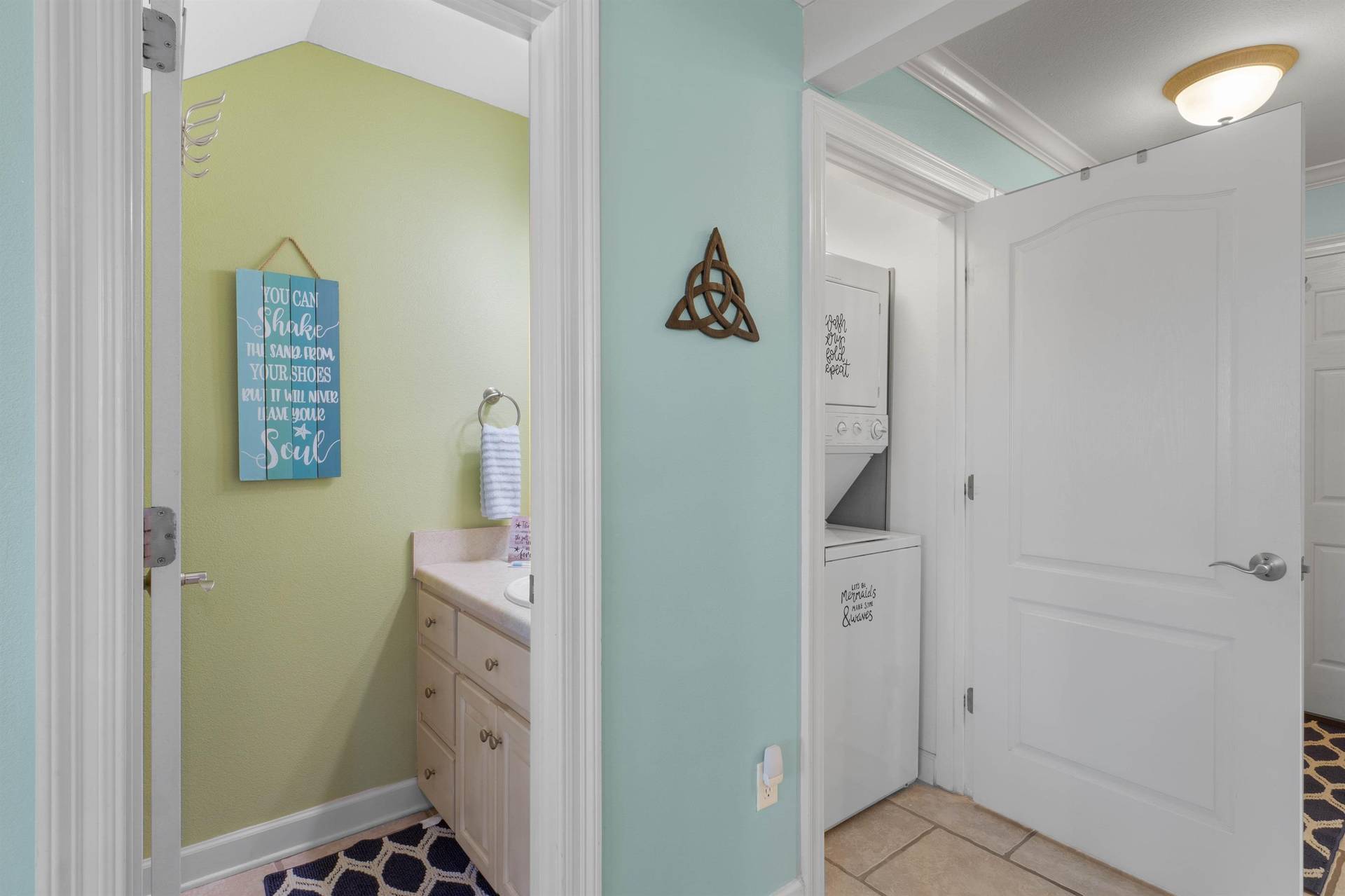Downstairs Half Bath  Laundry Room