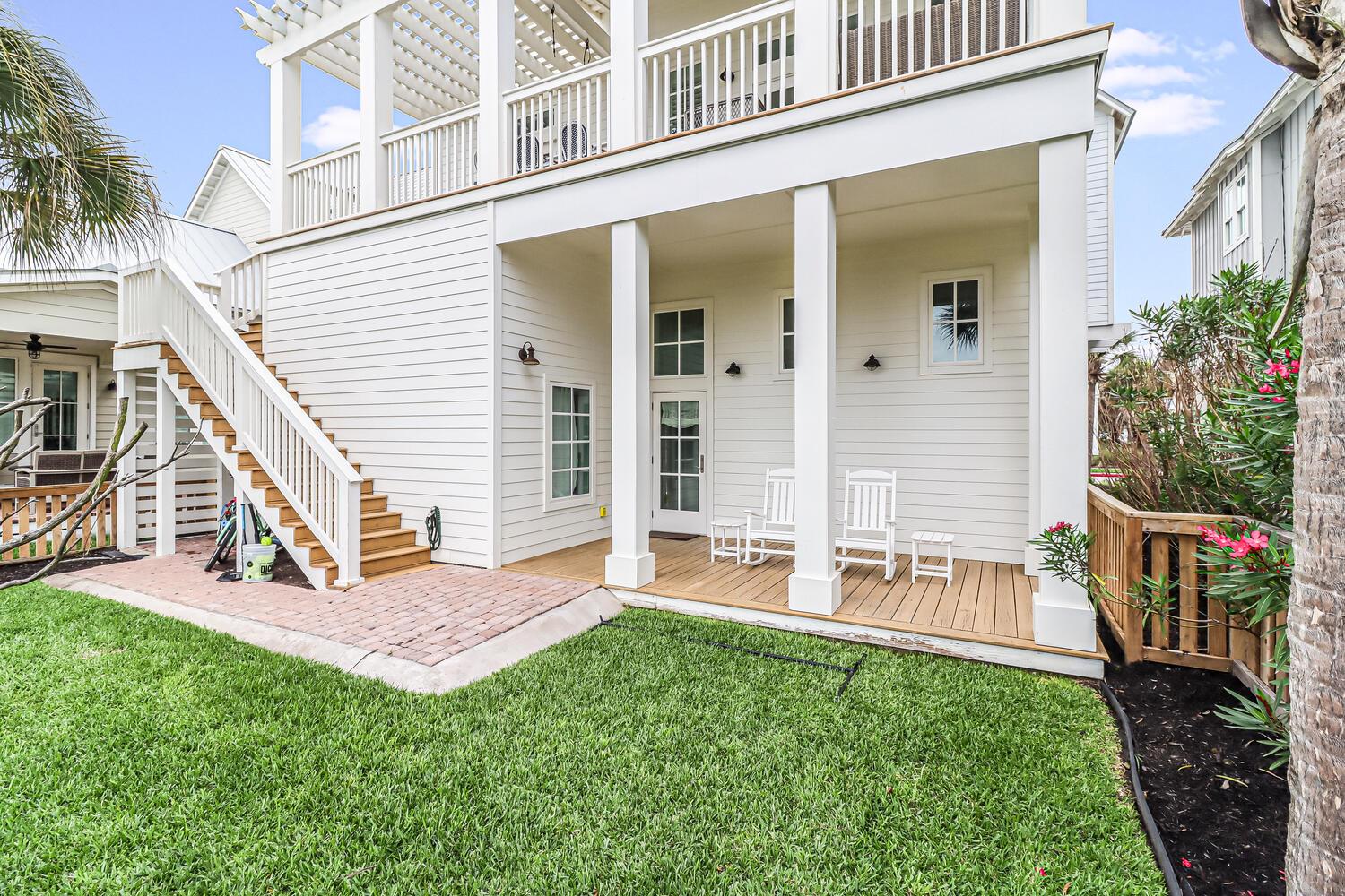 Fenced in Back Yard with 2nd Floor Access