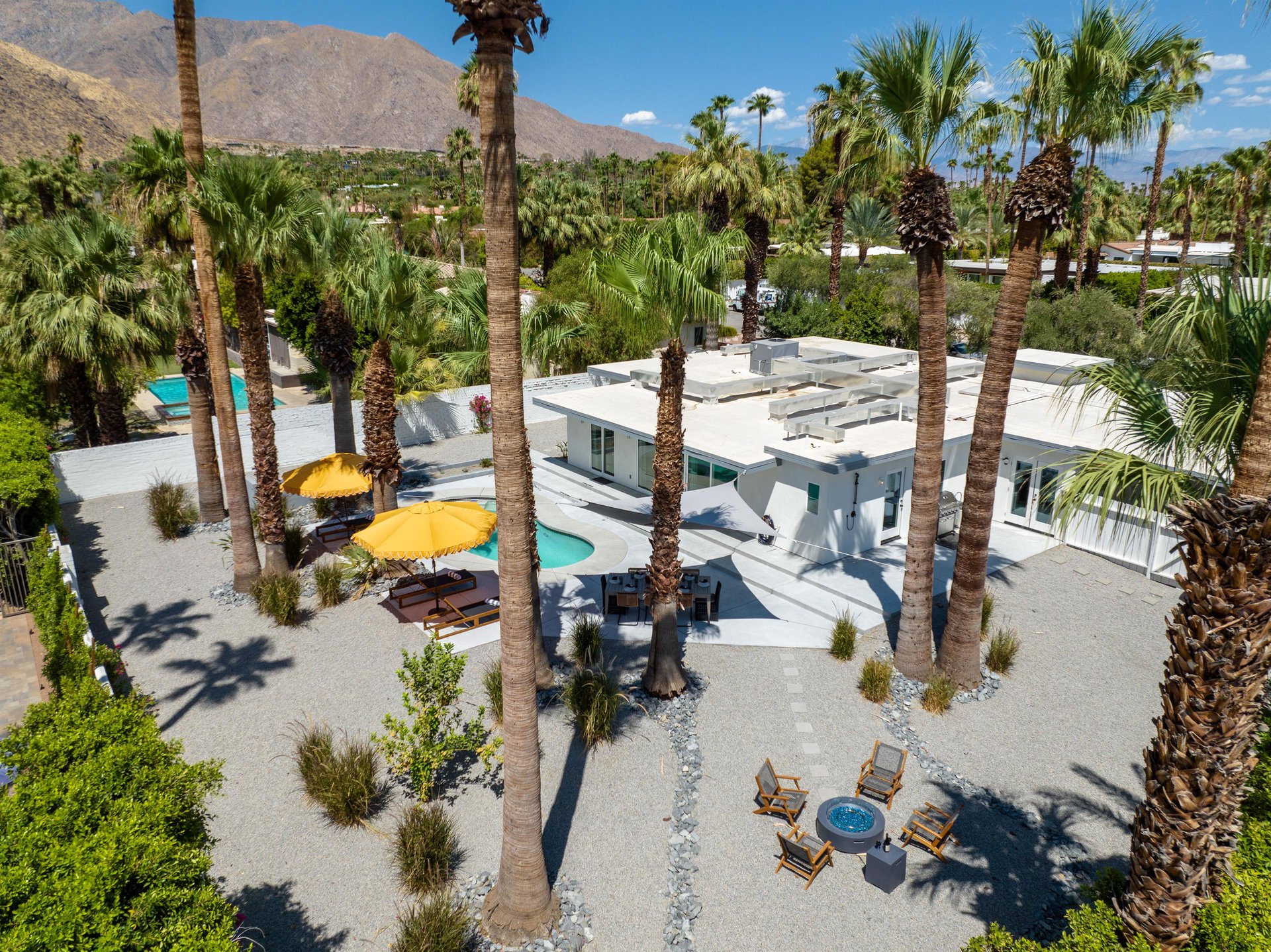 Aerial pool views