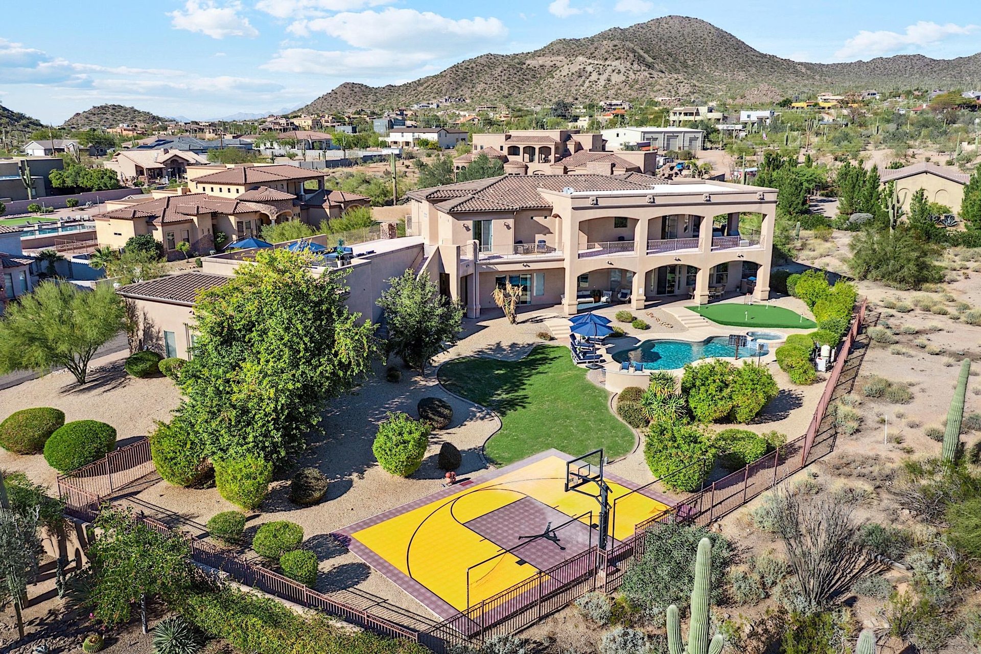 Aerial View of home
