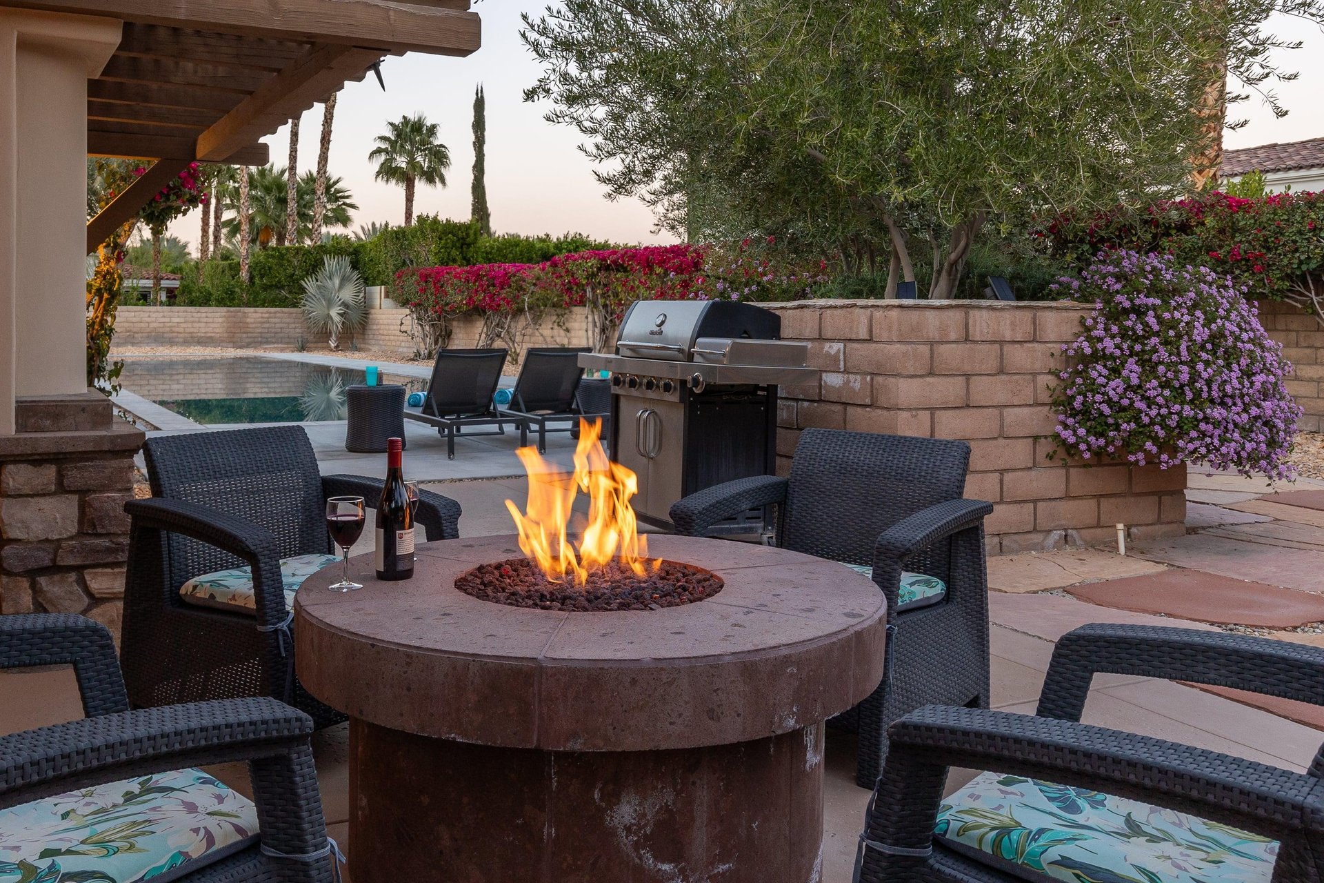 Relax around the firepit