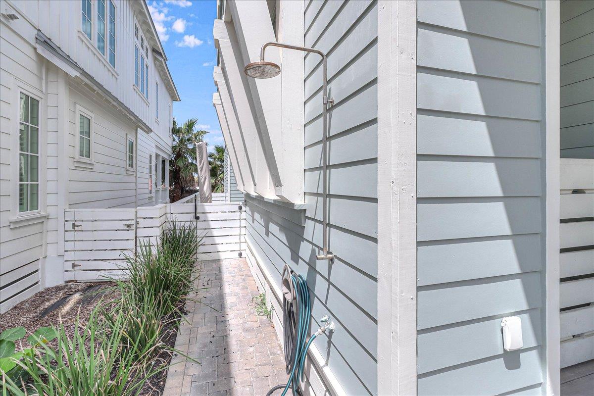 Private Outdoor Shower  Walkway to Pool Yard