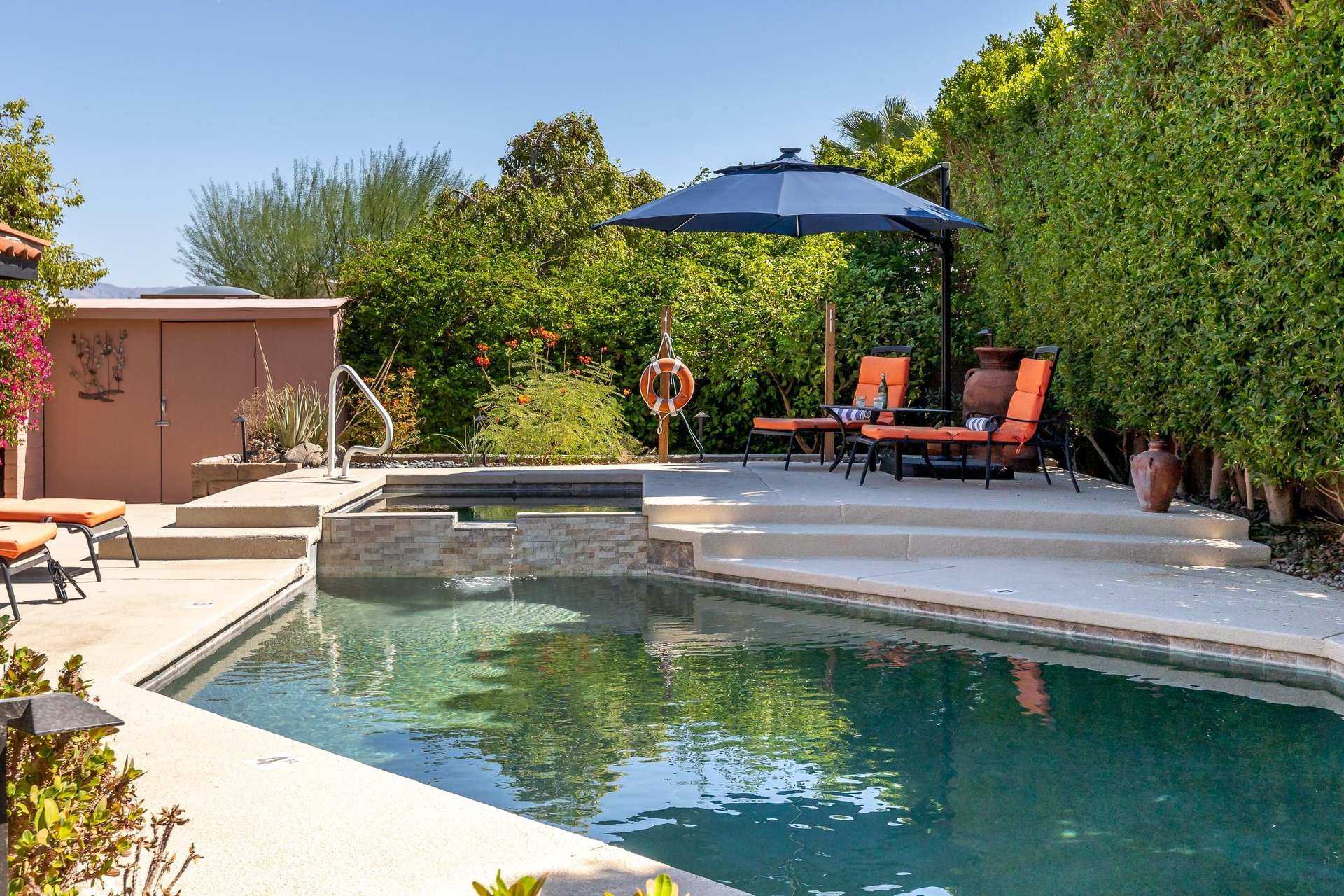 Private backyard