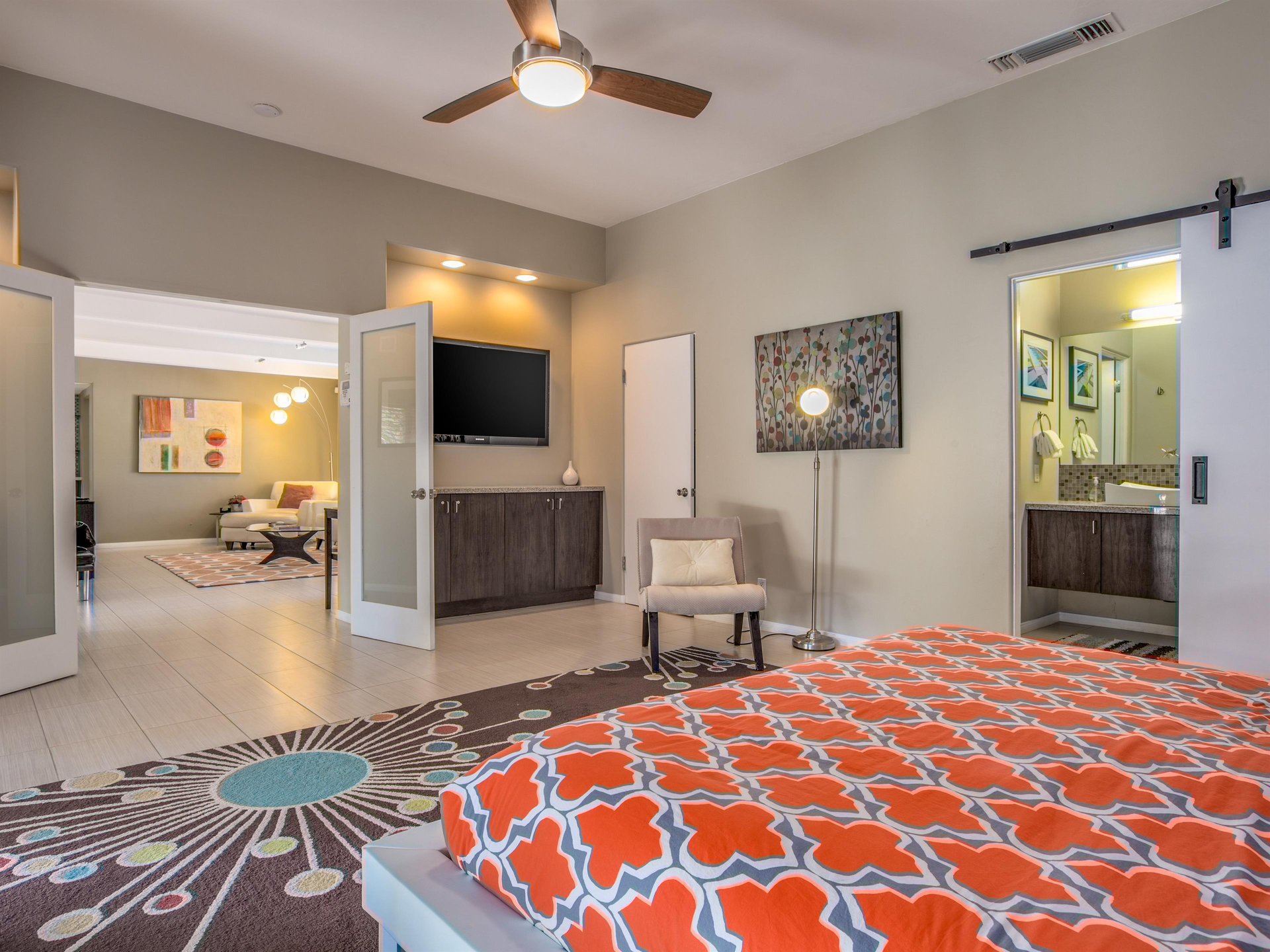 Spacious bedrooms