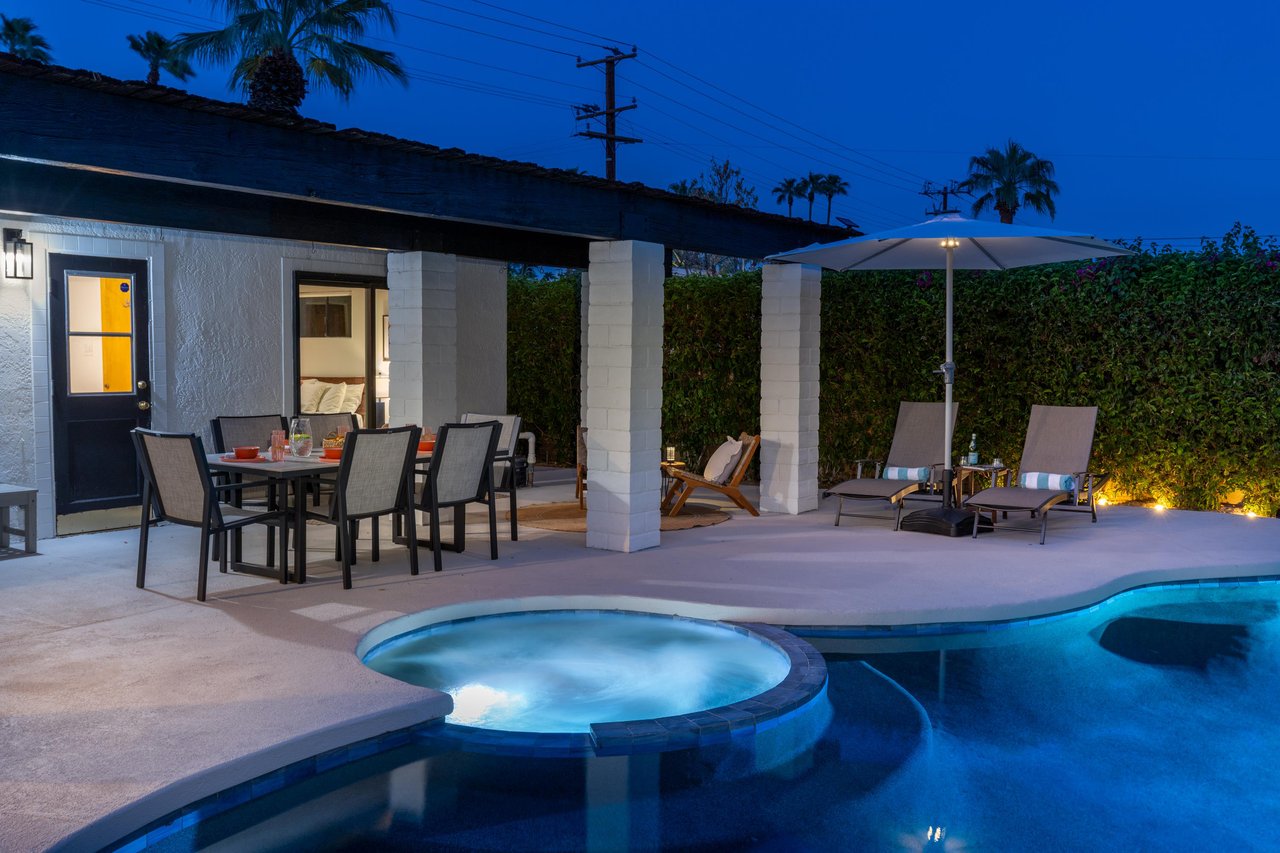 Enjoy an evening dip in the Spa