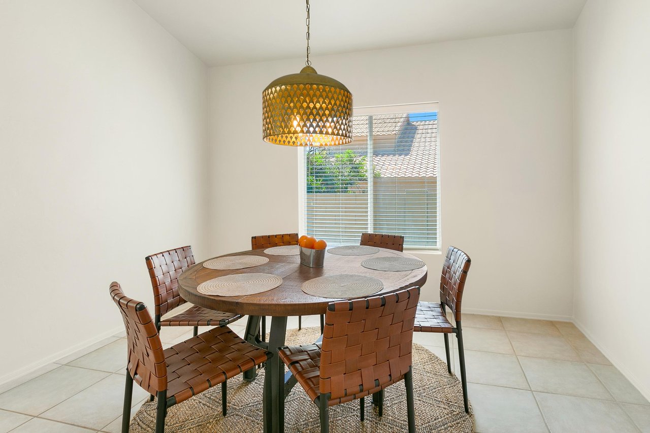 Separate dining area