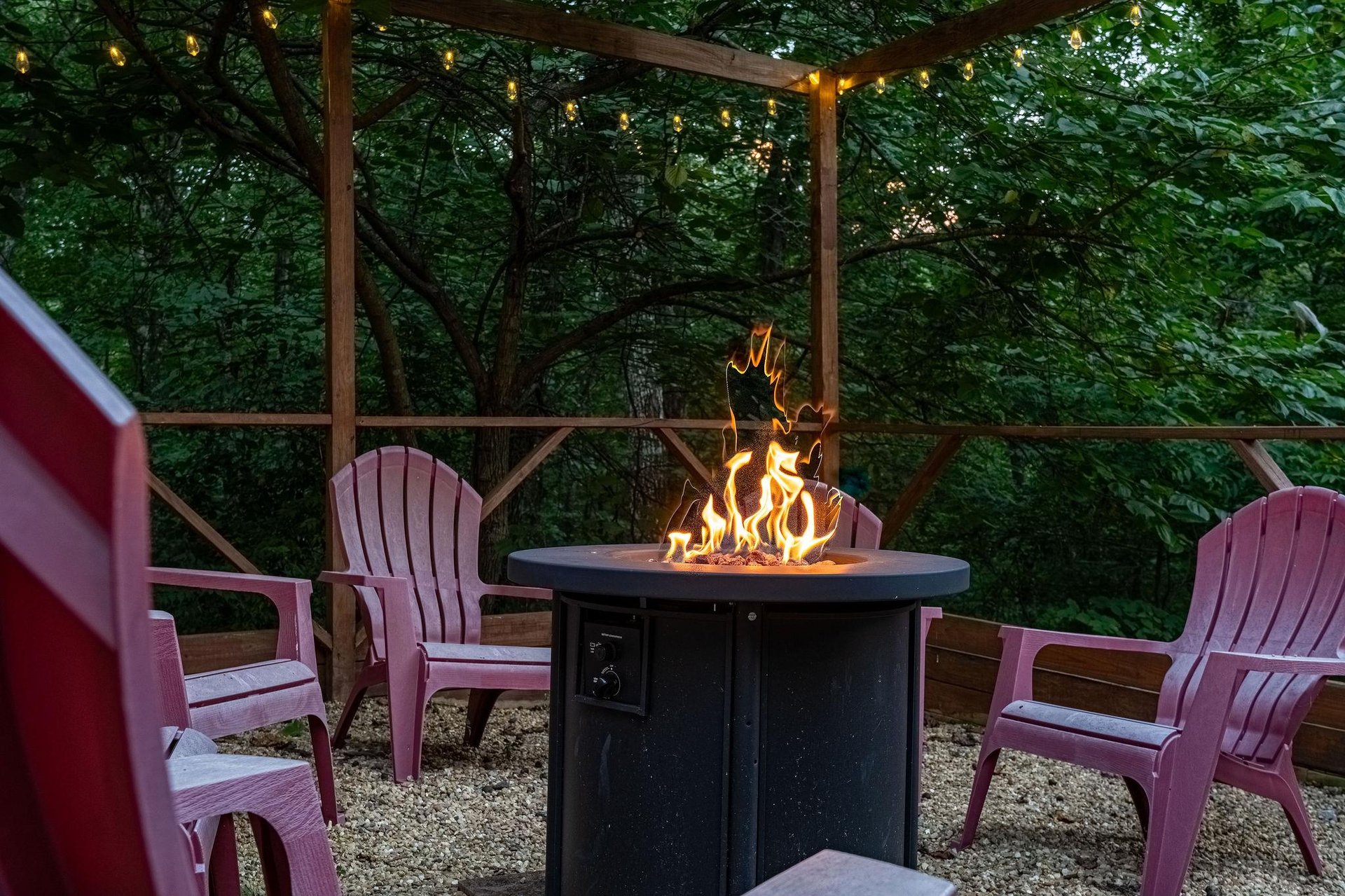 Firepit with seating