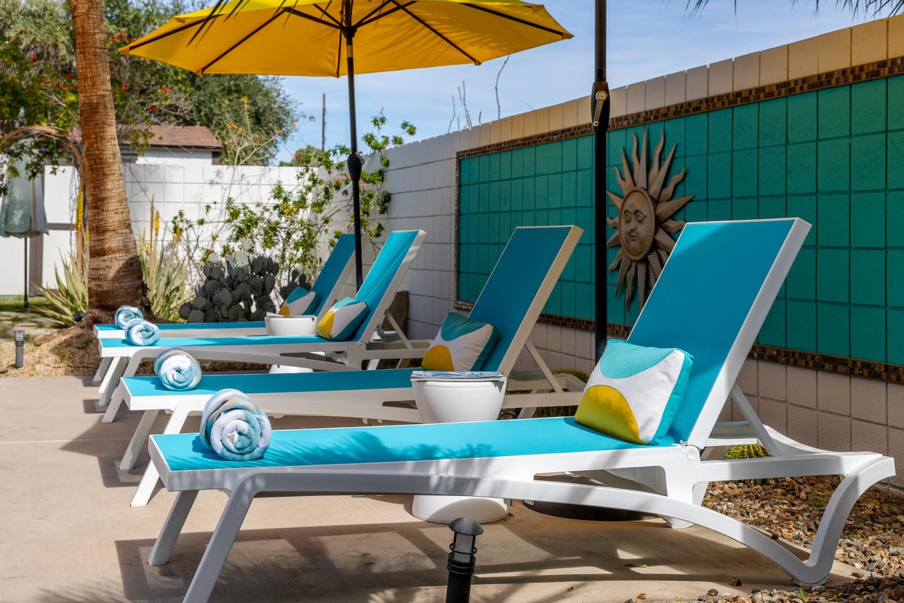 Tons of luxurious lounge chairs