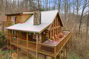 Sideback of Bear Necessities cabin
