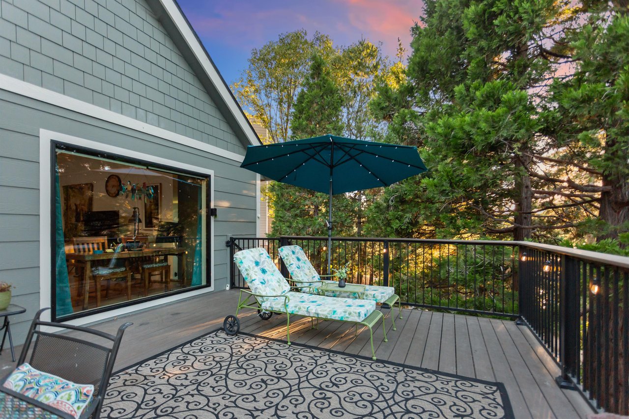 Lounge and enjoy the birds, mountain air right across from Lake Gregory.