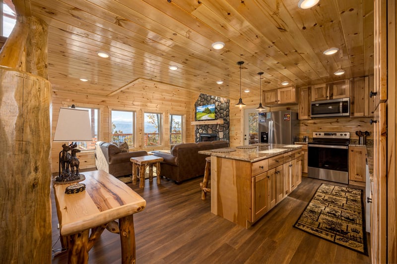open concept  living room